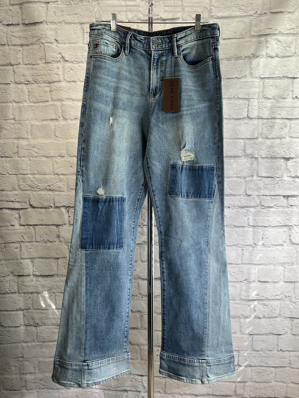 Dear John Junk Gypsy Walker Molly Flare Jeans Size 31